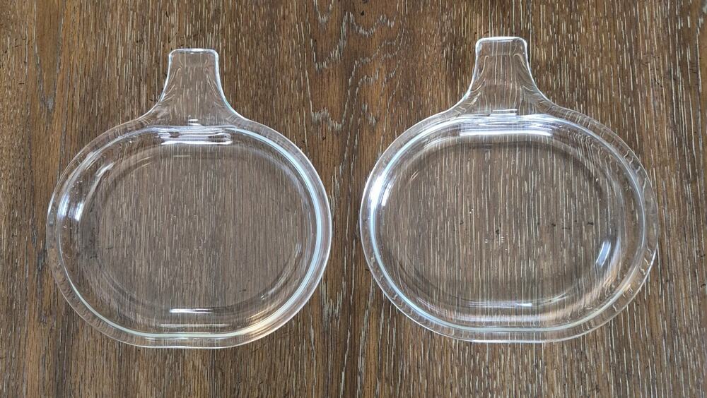 Pyrex Corning Grab It Plates (Set of 2) Clear
